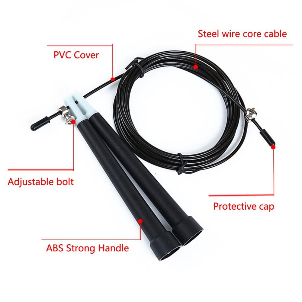 Steel Wire Skipping Rope Adjustable